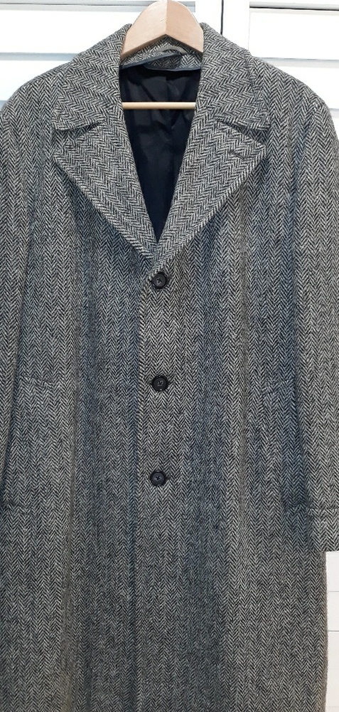 Stafford Mens 100% Wool Harris Tweed overcoat Hebr